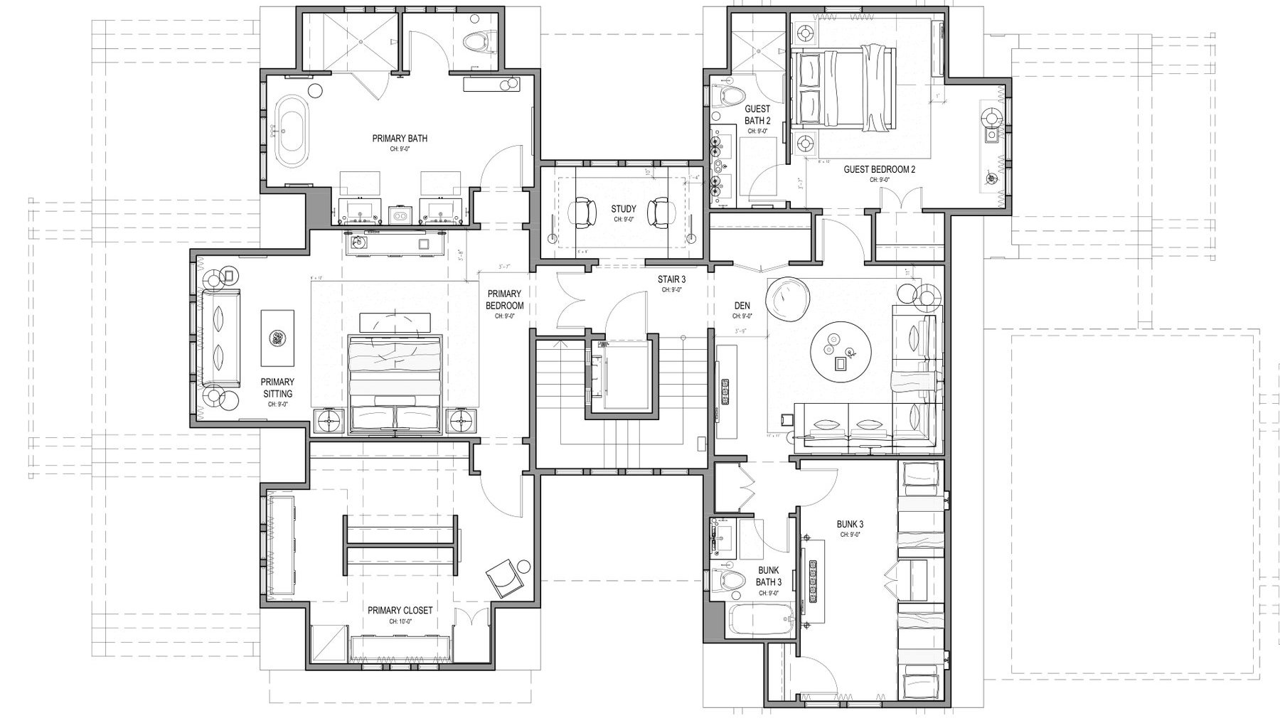 Third level floor plan